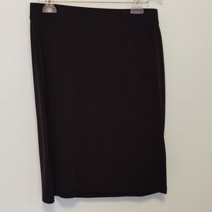 Black knit skirt